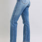 Judy Blue Full Size Run Vintage Wash Thermal Straight Jeans