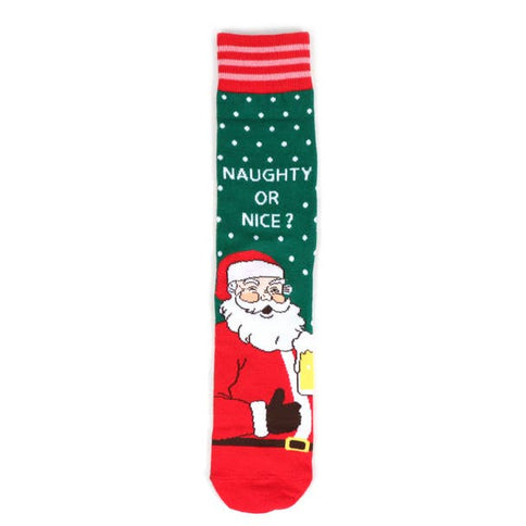 Men's Naughty Santa Novelty Socks