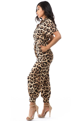 SEXY ANIMAL PRINT JUMPSUIT