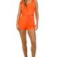 two piece swimsuit with jumpsuit coverup