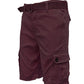 Weiv Mens Belted Cargo Shorts Pockets and Belt