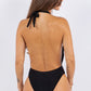 ONE PIECE BATHING SUIT DEEP OPEN WITH BELT ON WAIS