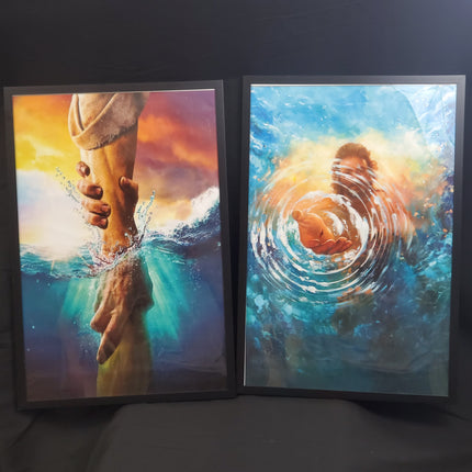 2pc saved by faith canvas print photos