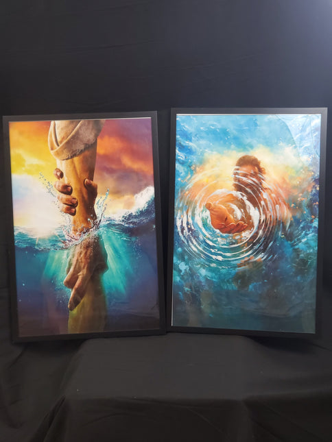 2pc saved by faith canvas print photos