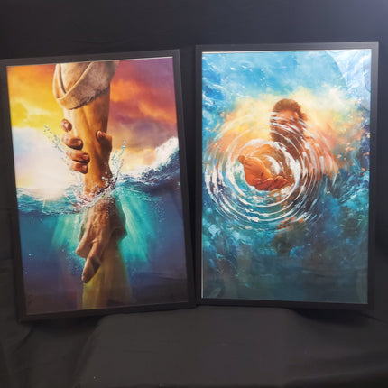 2pc saved by faith canvas print photos