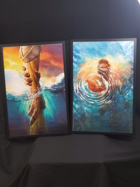 2pc saved by faith canvas print photos