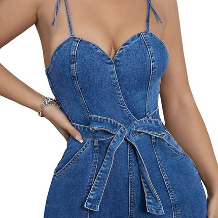 WOMEN FASHION DENIM JUMPSUIT