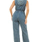 WOMEN FASHION DENIM CARGO STYLE JUMPSUIT