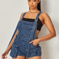 WOMEN FASHION DENIM SHORT OVERALLS