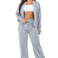 WOMEN FASHION SWEARSUIT TWO PIECE PANT SET