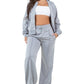 WOMEN FASHION SWEARSUIT TWO PIECE PANT SET