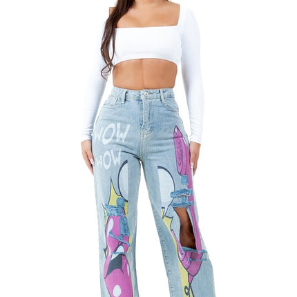 WOMEN FASHION DENIM PANTS