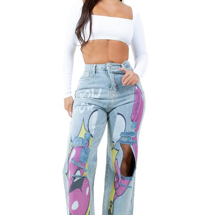 WOMEN FASHION DENIM PANTS