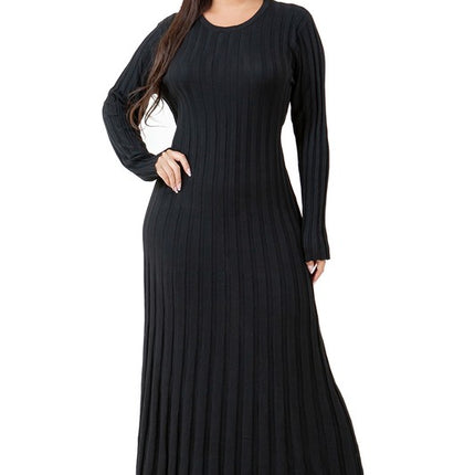 WOMEN FASHION KNITWEAR LONG MAXI DRESS