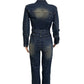 WOMEN DENIM SEXY JUMPSUIT