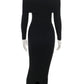 WOMEN FASHION LONG MAXI KNIT DRESS