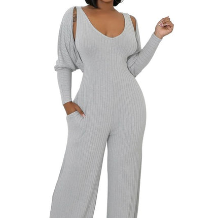 WOMEN TWO PIECE JUMPSUIT SET