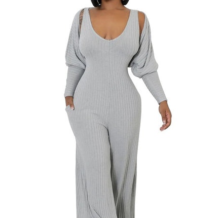 WOMEN TWO PIECE JUMPSUIT SET