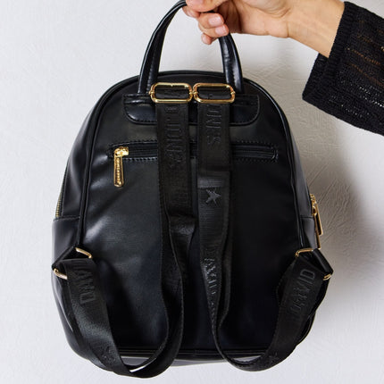 David Jones PU Leather Backpack