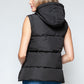 Snobbish Snap and Zip Closure Hooded Vest