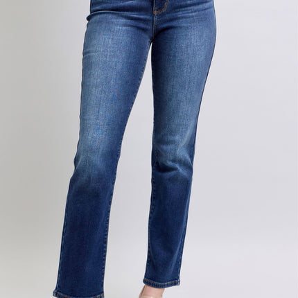 Judy Blue Full Size Washed Straight Leg Jeans with Pockets