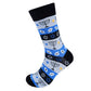 Men's Blue Hanukkah Novelty Socks