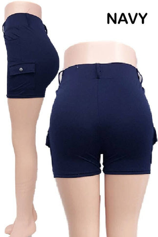 CARGO YOGA BIKER SHORTS