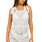 two piece swimsuit with jumpsuit coverup