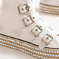 Beast Fashion Multi-Buckle Straps Studded Platform Sneakers