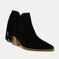 Beast Fashion Fringe Side V-Cut Ankle Booties