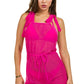 two piece swimsuit with jumpsuit coverup