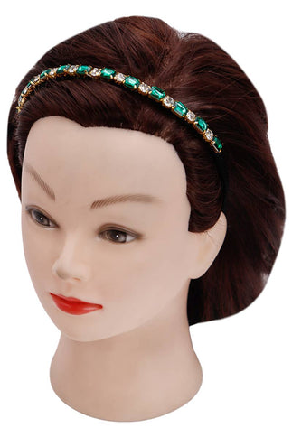 Victorian Cubic Bling Rhinestone Stretch Hairband