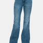 Judy Blue Full Size Tummy Control Cut Hem Flare Jeans