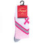 Women's Breast Cancer Awareness Pink Ribbon Novelty Socks