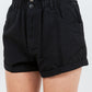 American Bazi High Waist Paper Bag Shorts