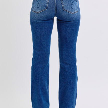 Judy Blue Full Size Run Mid-Rise Bootcut Jeans with Thermal Lining