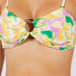 TWO PIECE FLORAL PRINTS O RING BIKINI