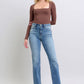 Judy Blue Full Size Run Vintage Wash Thermal Straight Jeans