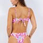 TWO PIECE FLORAL PRINTS O RING BIKINI