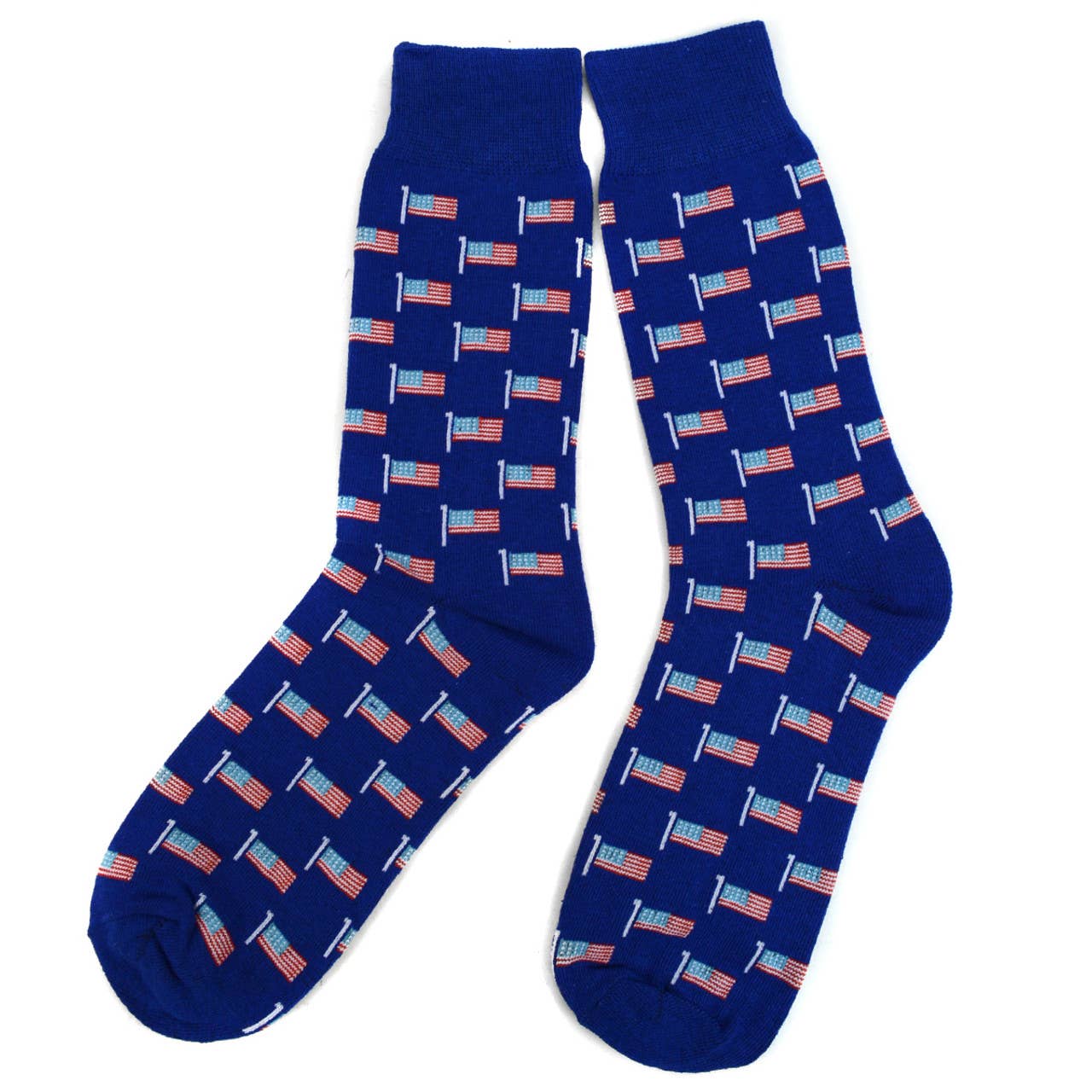 Men's American Flag Novelty Socks Blue