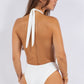 ONE PIECE BATHING SUIT DEEP OPEN WITH BELT ON WAIS