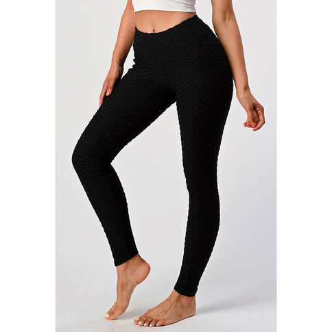 HIGH WAIST YOGA PANTS SCRUNCH BUTT LIFT LEGGINGS WITH POCKET