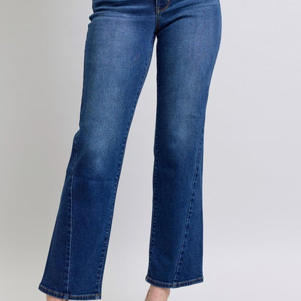 Judy Blue Full Size Side Seam Detail Straight Jeans with Pockets