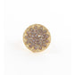 Circle w/ rhinestones adjustable ring