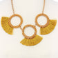 Fashion chunky stylish necklace and earring set