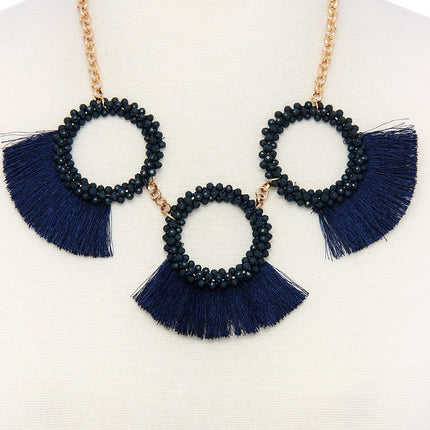 Fashion chunky stylish necklace and earring set