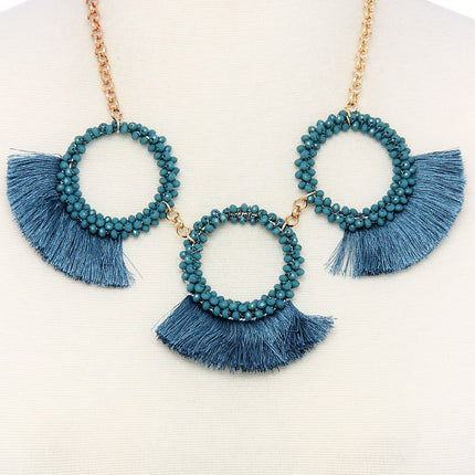 Fashion chunky stylish necklace and earring set