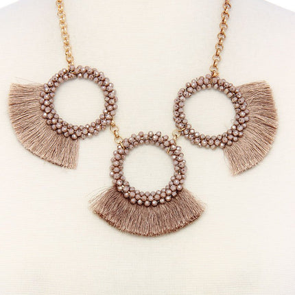 Fashion chunky stylish necklace and earring set