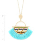 Half Circle Tassel Pendant Necklace