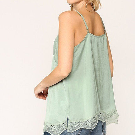 Sleek Satin Cami Top